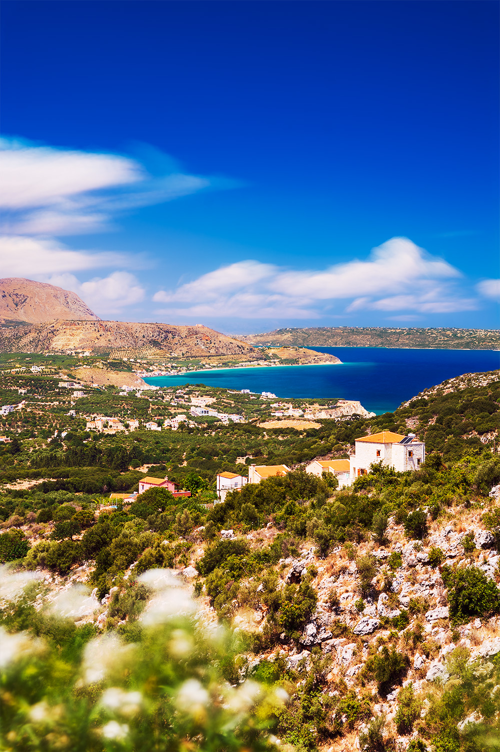 View of Almyrida from the Villa Hermes